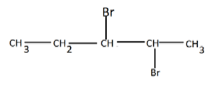 Structural formula of a compound reacting