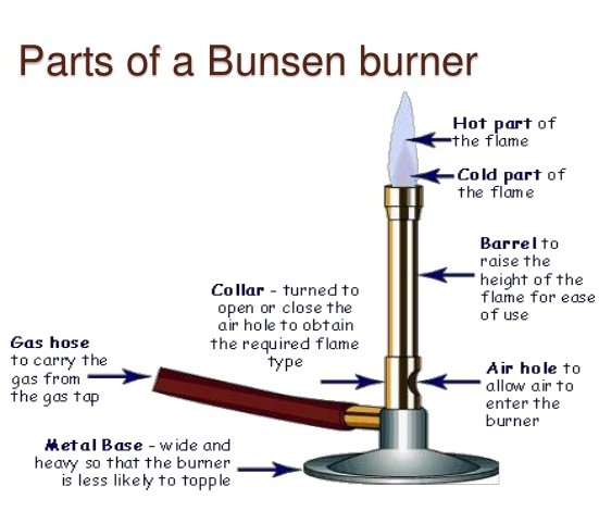 Bunsen Burner Its Parts And Their Function Bunsen Burner Bunsen | My ...