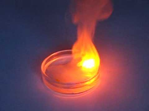 reaction of sodium element with water