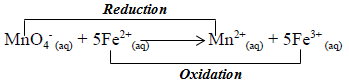 oxidation by potassium permangante redox reaction