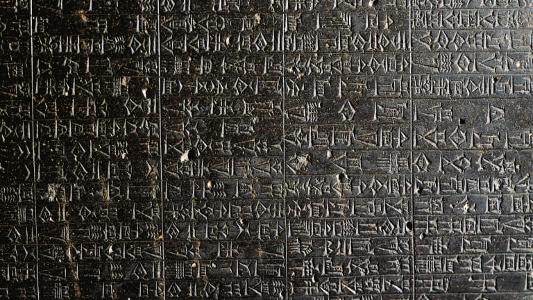 diorite stela with the code of hammurabi 2