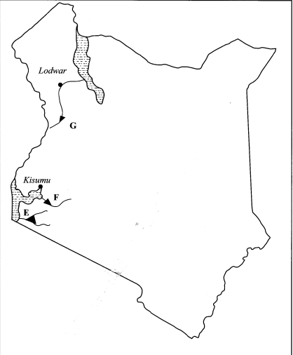 map of kenya kcse 2015 goegraphy
