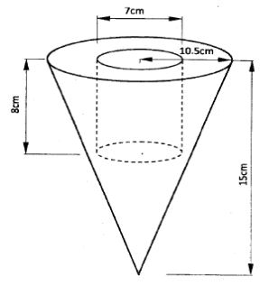 volume of a cone kcse 2012